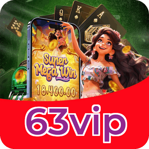 Números do app 63vip em material de marketing — ilustração, não auditoria